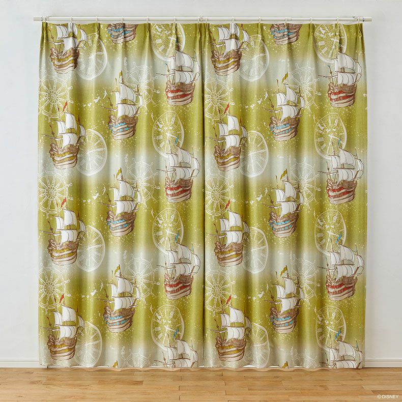 ドレープカーテン（厚地） | 2枚入り  遮光 ドレープカーテン フライインザスカイ PETER PAN M1213 M1214