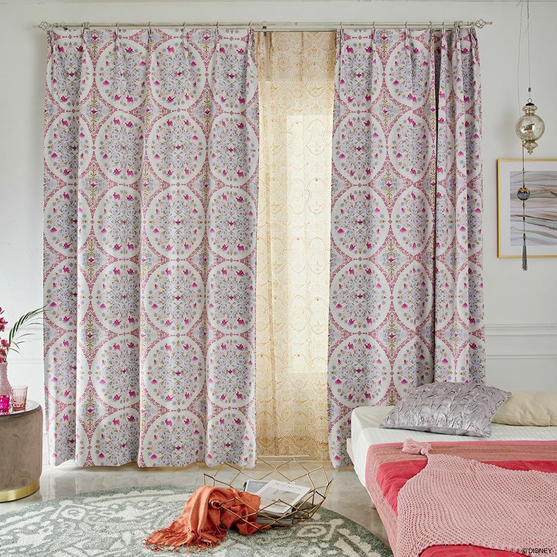 2枚入り 遮光 ドレープカーテン マジックランプ PRINCESS M1220 M1221