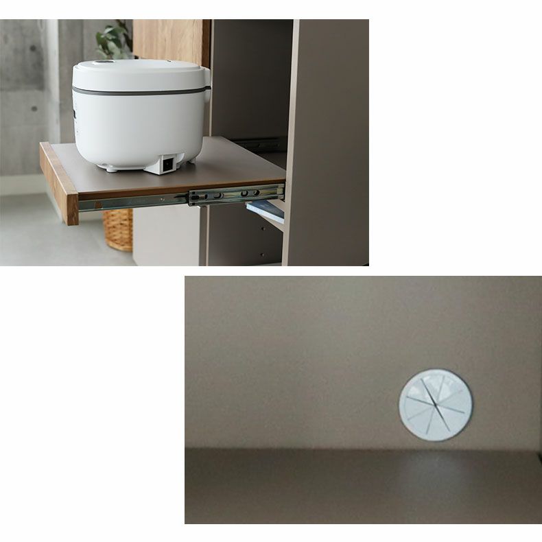 幅105cm キッチンカウンター スライドカウンター モダン ジョブ