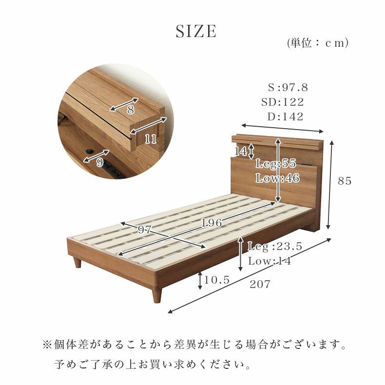 ベッドフレーム | シングル ベッド MIチョイス2 すのこ床板&レッグ フローレス