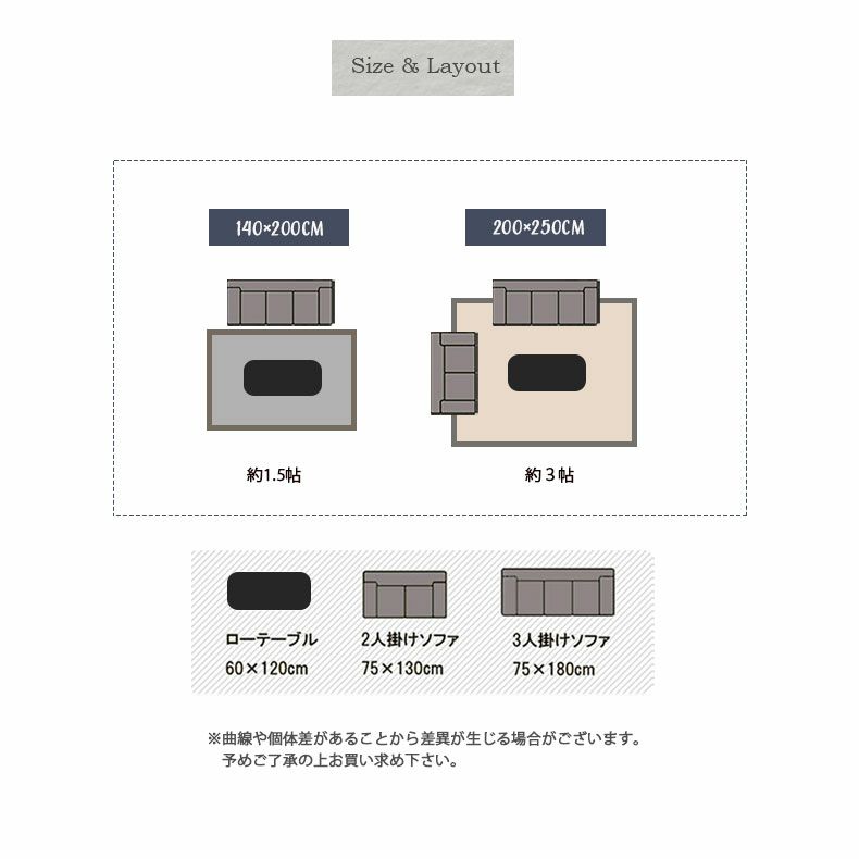 無地ラグ | ウィルトンラグ サントル