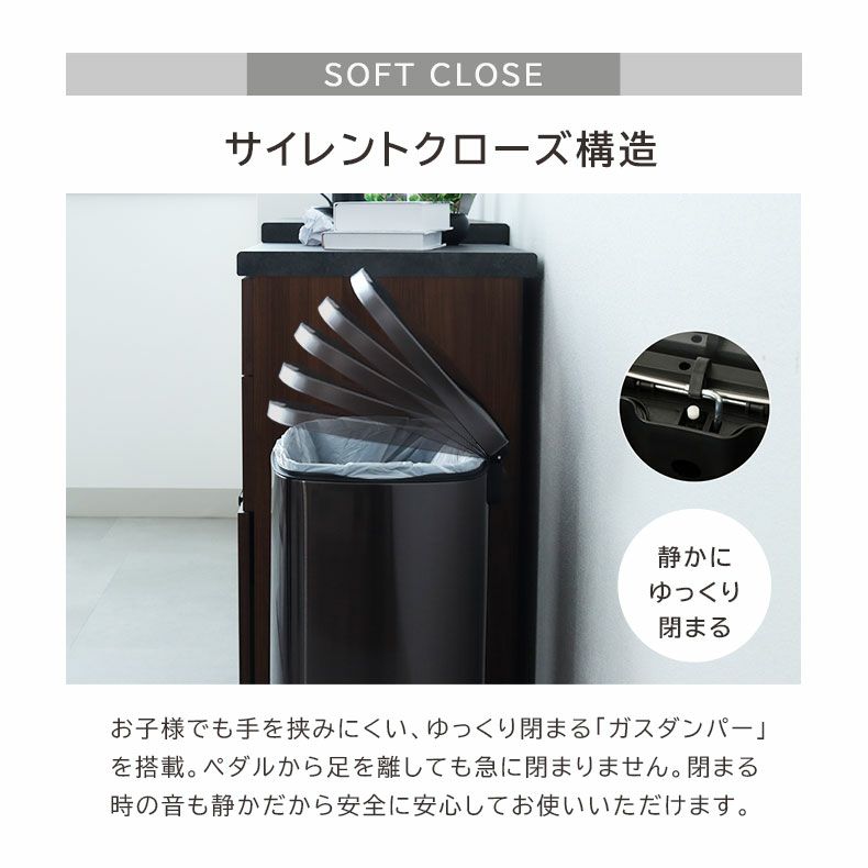 ゴミ箱・ダストボックス | 50Ｌ ダークステンレス ダストボックス フラットランド