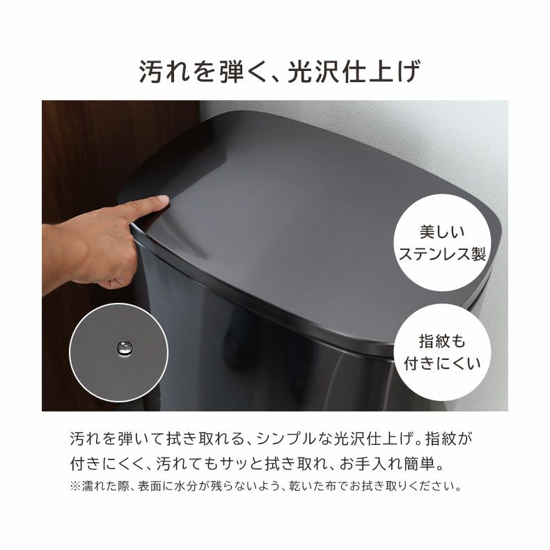 ゴミ箱・ダストボックス | 50Ｌ ダークステンレス ダストボックス フラットランド