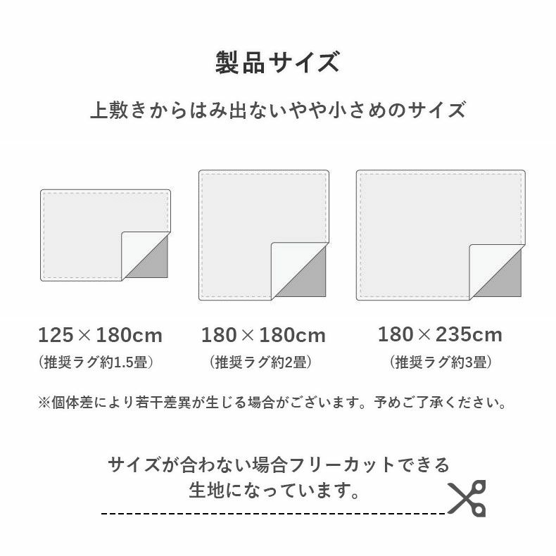 無地ラグ | アンダーラグ 低反発 高反発 厚みが選べるラグパッド プラスワン