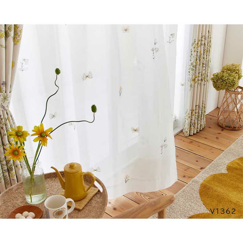 レースカーテン（薄地） | 2枚入り レースカーテン ミチクサボイル