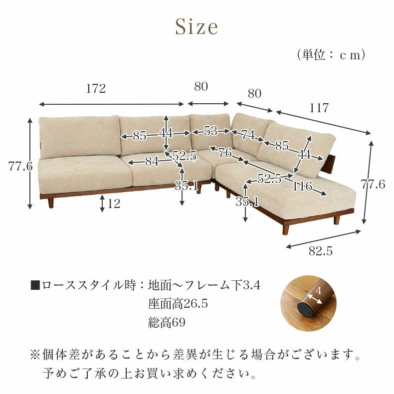 コーナーソファ | コーナーソファ3点セット バリ