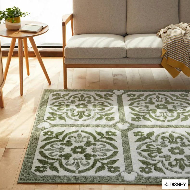 柄物・デザインラグ | 90x130cm MICKEY / Carreaux RUG ミッキー / カローラグ  DRM-1072