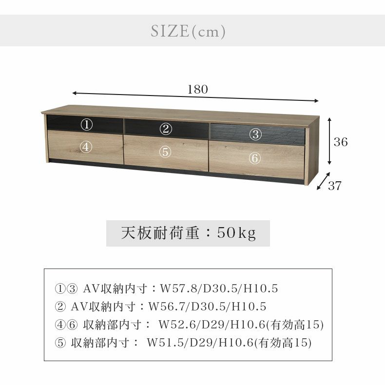 テレビ台・ロータイプ | 幅180cm テレビボード テレビ台 ロータイプ ローボード おしゃれ 60V型対応 ナチュラル シンバ