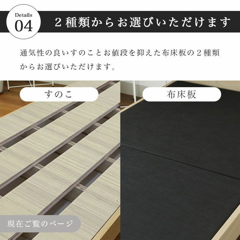 ベッドフレーム | ベッド MIチョイス2 すのこ床板＆引出 ロス