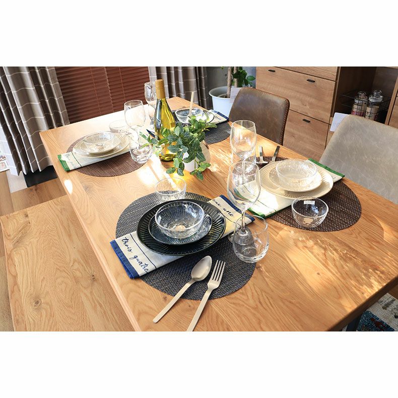 ダイニングテーブル | 4人用 幅150cm ダイニングテーブル アイアン脚 木製 トーラス