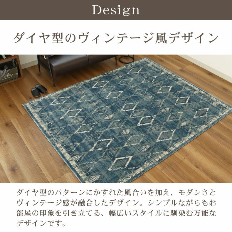 柄物・デザインラグ | ウィルトンラグ エリーク 全2色