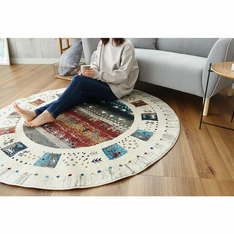 無地ラグ | 160cm円形ウィルトンラグ イシス