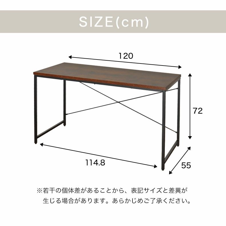 デスク | 幅120cm デスク ラフネス2