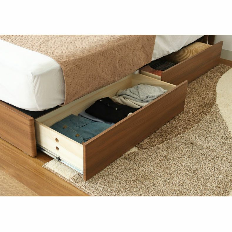 ベッドフレーム | 布床板引出付き アンドレ