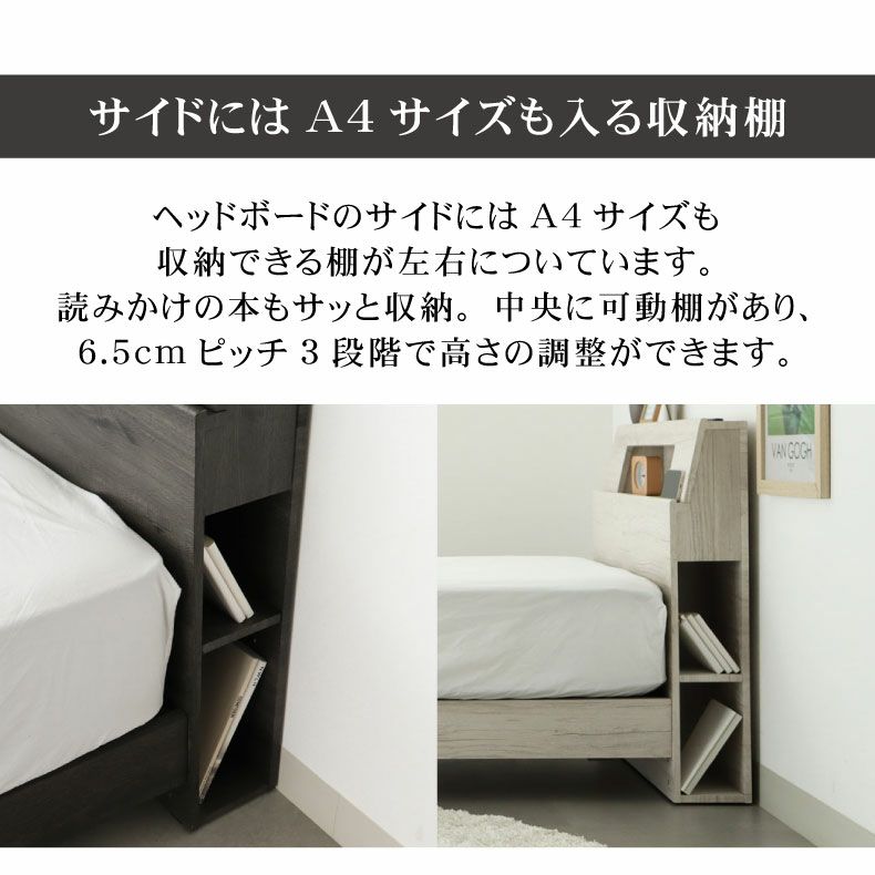 ベッドフレーム | すのこ床脚付き アンドレ