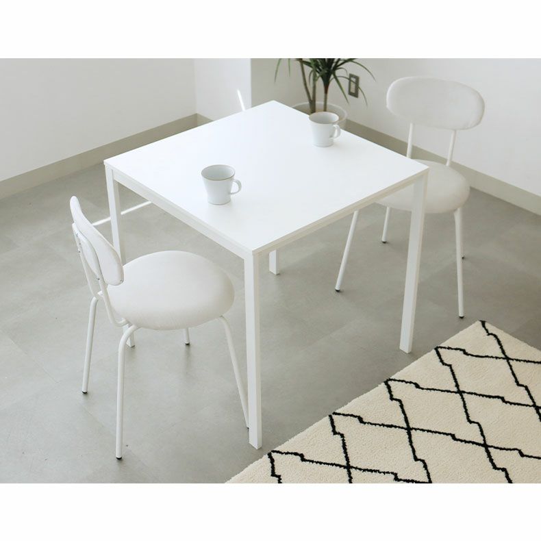 【新品・未使用】　ダイニングテーブル　75×75　ホワイト 送料無料】【75×75cm】 ダイニング ダイニングテーブル テーブル食卓