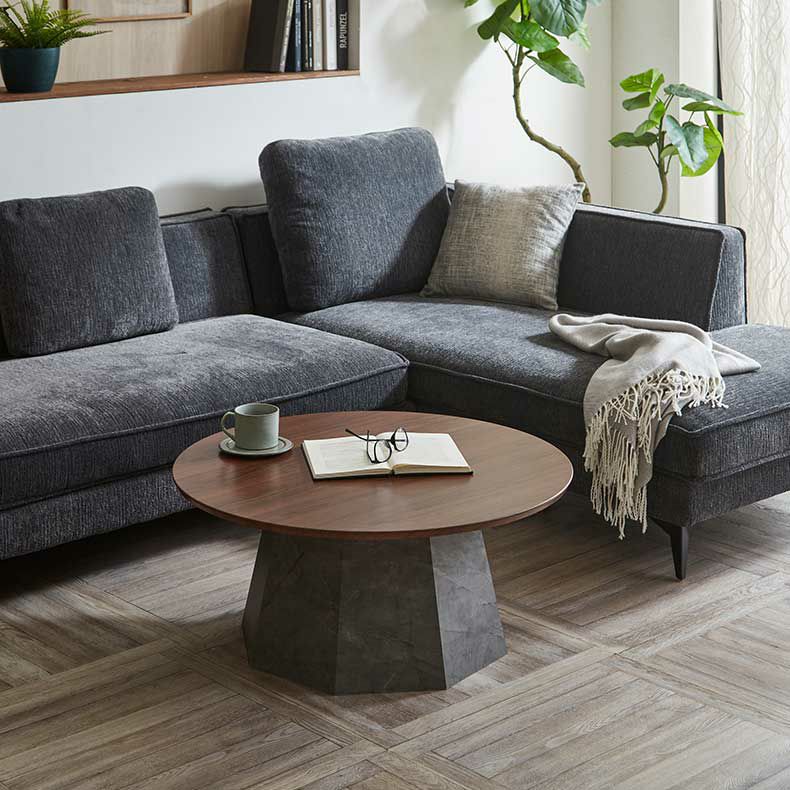 80円形センターテーブル