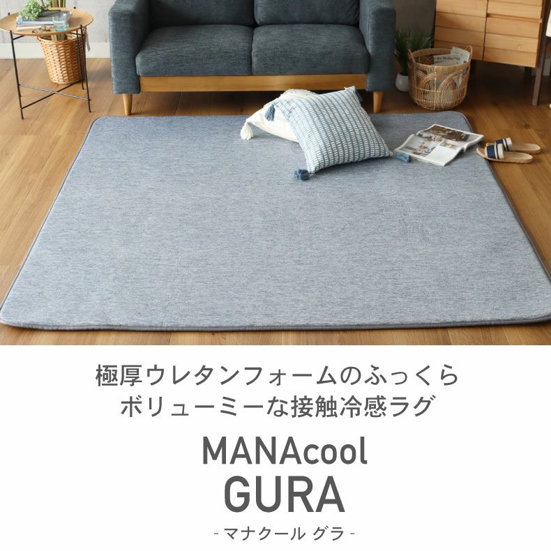 無地ラグ | 接触冷感ラグ マナクールグラ