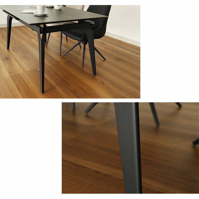ダイニングテーブル | 幅150-210伸縮テーブル コールBK