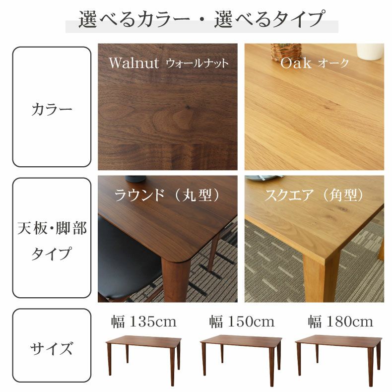 ダイニングテーブル | 4人用 幅135cm ダイニングテーブル エルヴァ