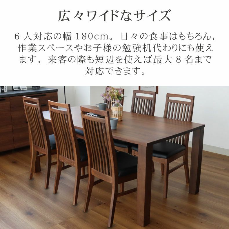 ダイニングテーブル | 4人用 幅180cm ダイニングテーブル エルヴァ