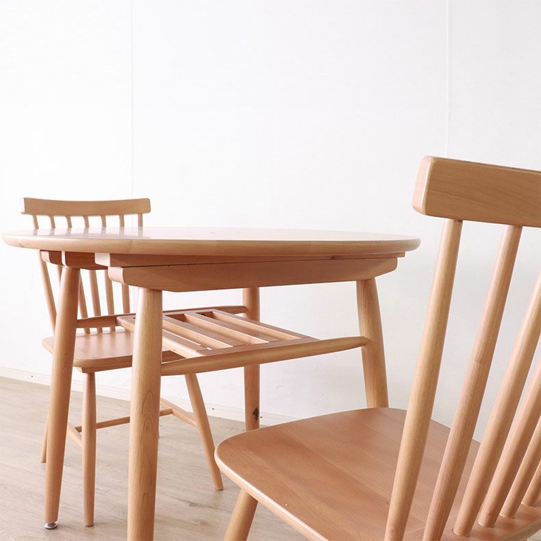 ダイニングテーブルセット2人用 | 2人用 幅85cm 円形テーブル 3点セット ランカスター