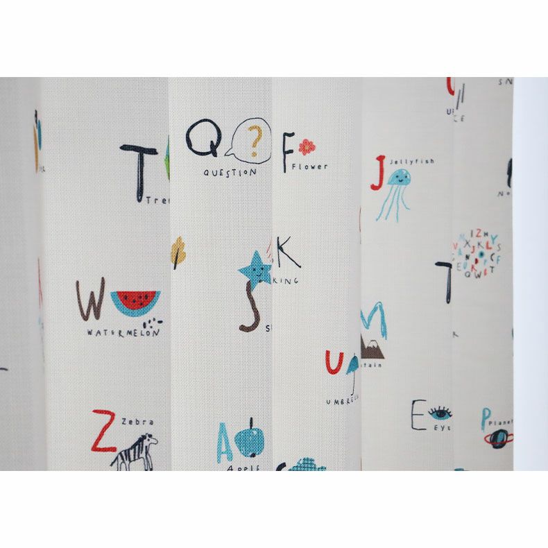 ドレープカーテン（厚地） | シンプルオーダーカーテン アルファベットズカン