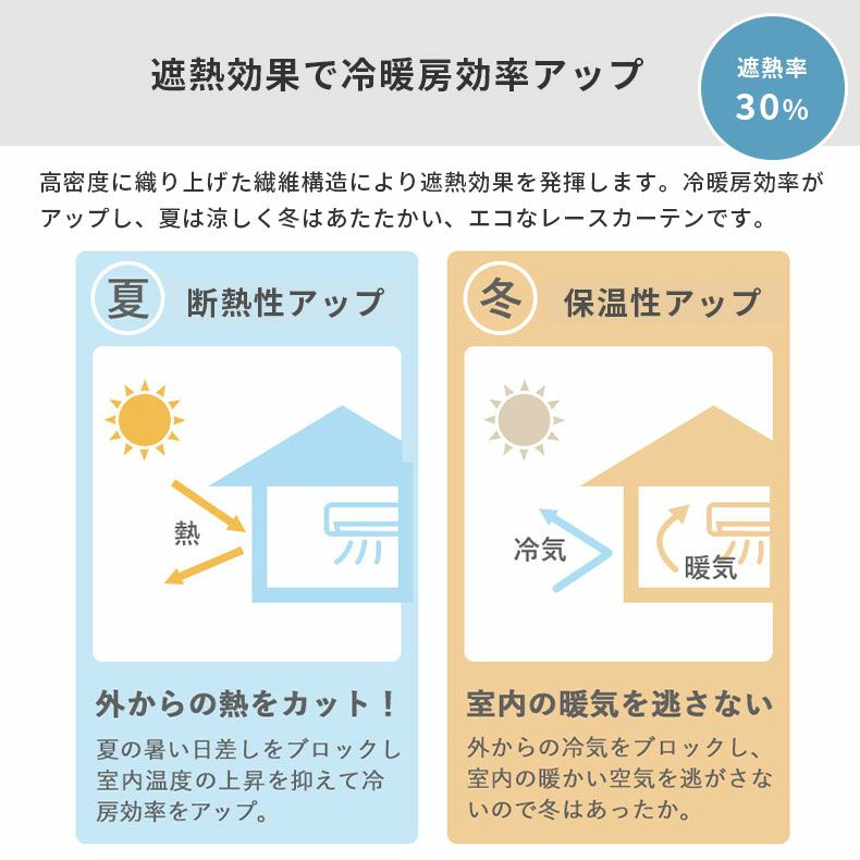 レースカーテン（薄地） | シンプルオーダーレースカーテン ルメール