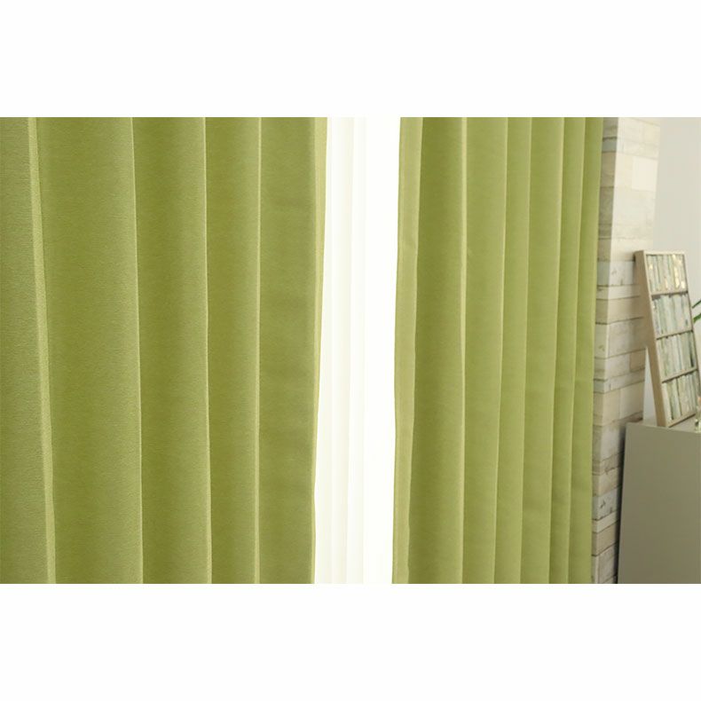 ドレープカーテン（厚地） | シンプルオーダーカーテン ムース ライトグリーン