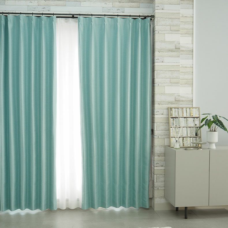 ドレープカーテン（厚地） | シンプルオーダーカーテン ムース ブルー