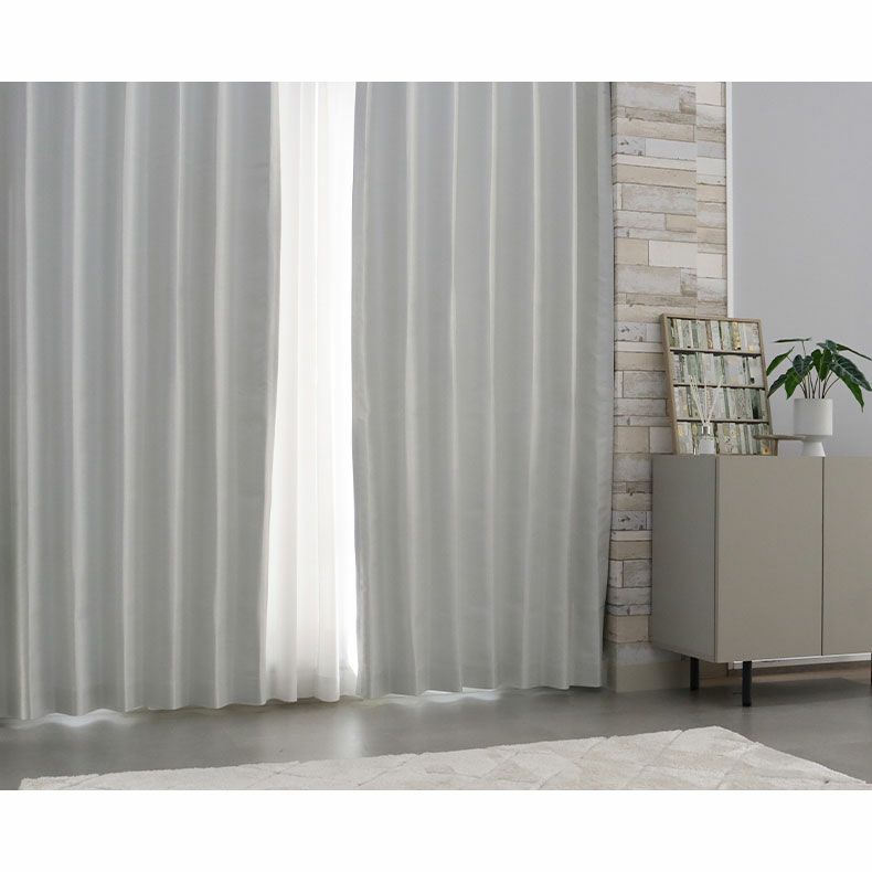 ドレープカーテン（厚地） | シンプルオーダーカーテン ムース ホワイト