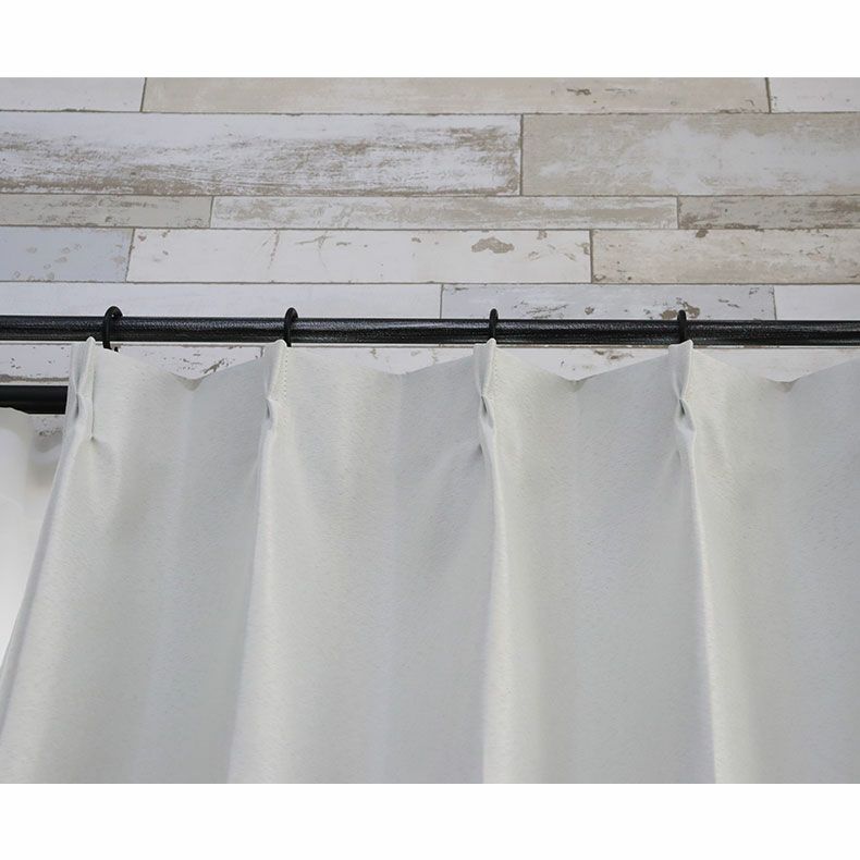 ドレープカーテン（厚地） | シンプルオーダーカーテン ムース ホワイト