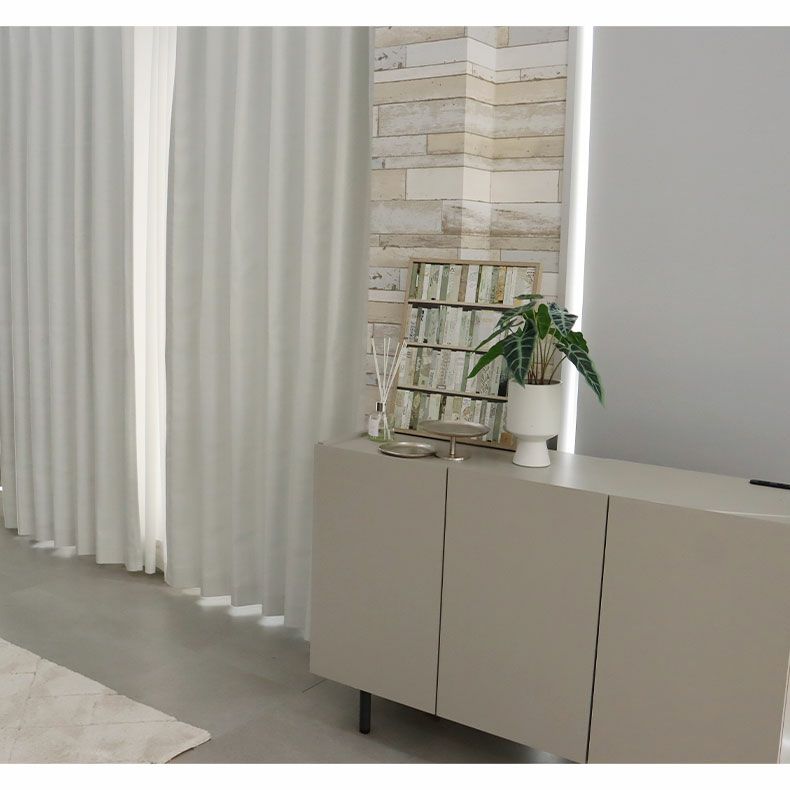 ドレープカーテン（厚地） | シンプルオーダーカーテン ムース ホワイト