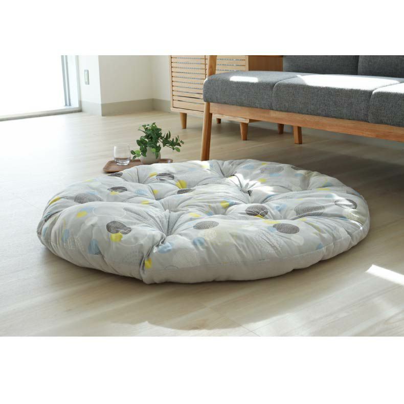 柄物・デザインラグ | 円形冷感クッションラグ マーベラスクール