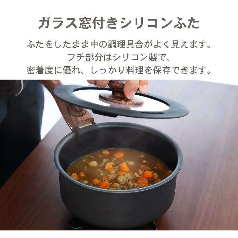 調理道具 | 取っ手のとれる鍋・フライパン5点セット ソフィス