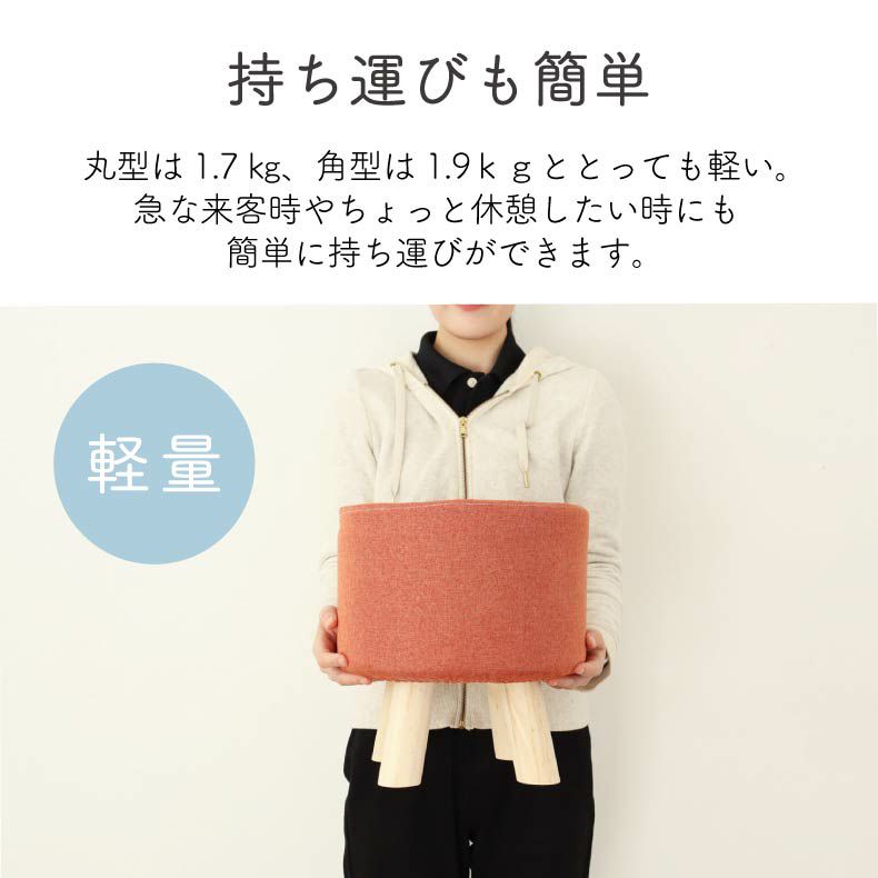 リビングスツール | 脚付きスツール レポ