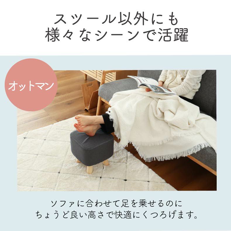リビングスツール | 脚付きスツール レポ