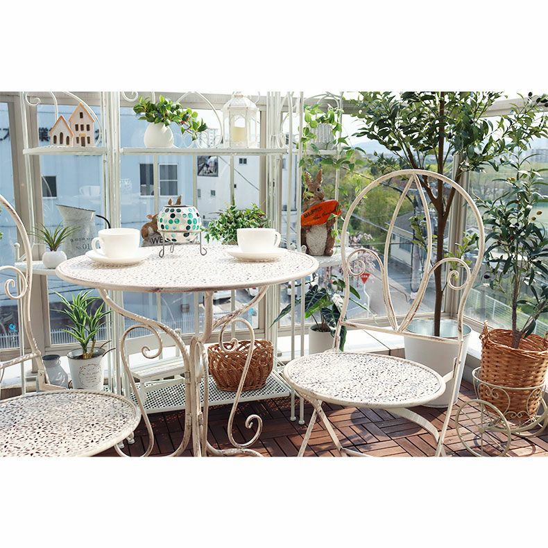 ガーデンファニチャー | ガーデンチェア ミルキー2点セット