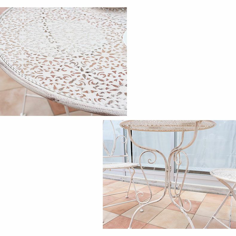 ガーデンファニチャー | ガーデンテーブル&チェア ミルキー3点セット