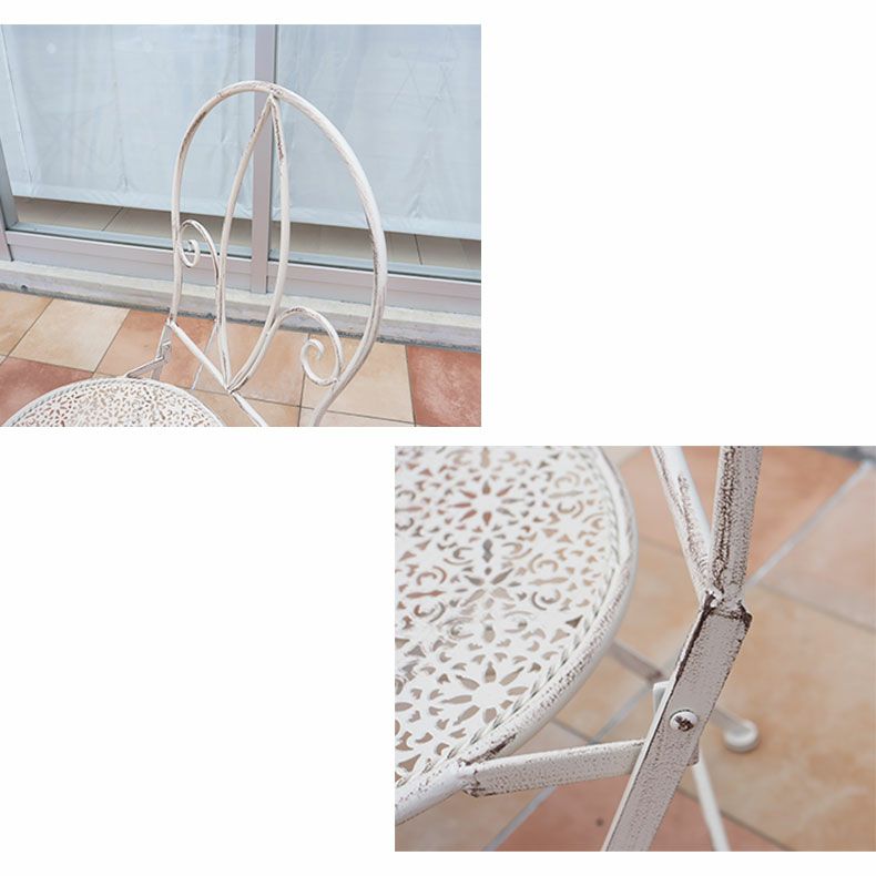 ガーデンファニチャー | ガーデンテーブル&チェア ミルキー3点セット