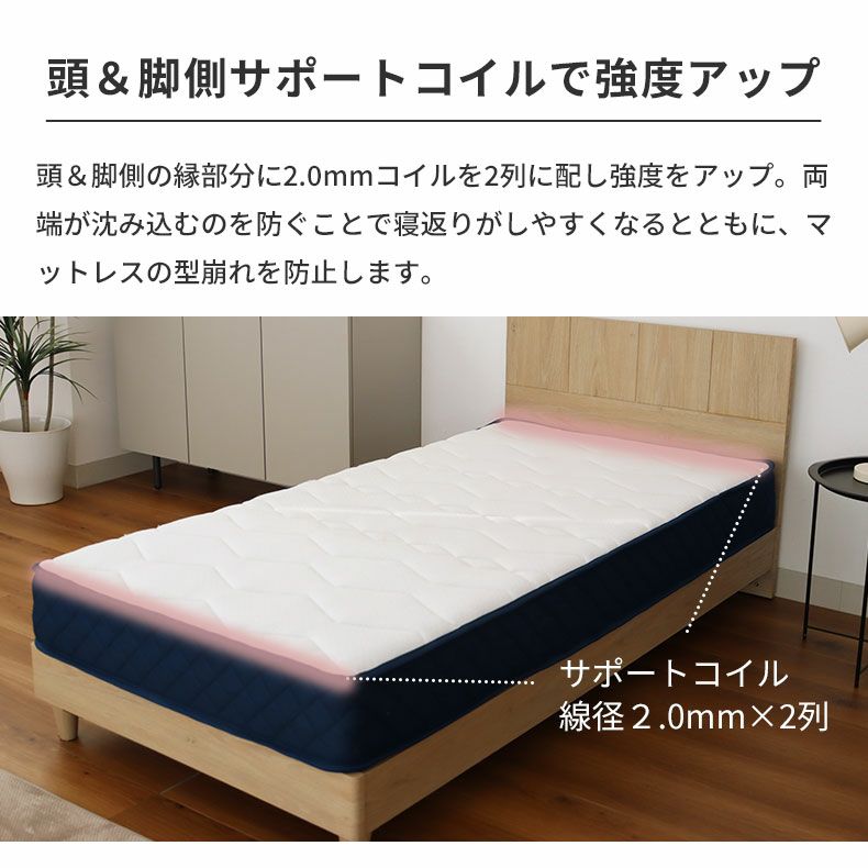 マットレス | シングルサイズ ロールポケット マットレス MI-P01