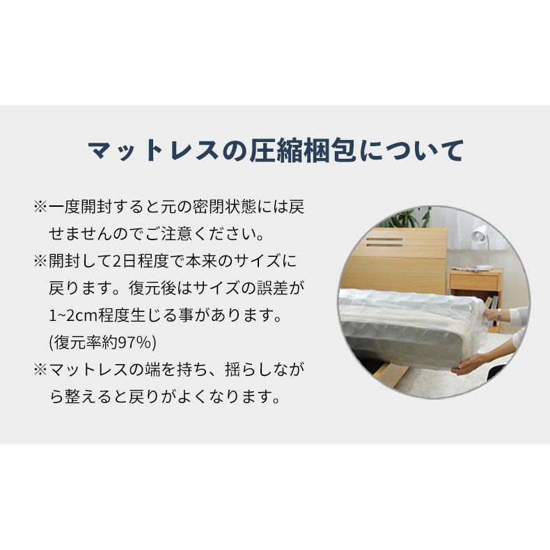 マットレス | 圧縮梱包マットレス MI-B04R