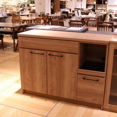 【お届け日２週間以上】【関西地域限定 あべのand店展示特価商品】 【宅配】 【展示使用】 幅120cmカウンター 下台開き戸タイプ ライン sku2ss04201164のサムネイル