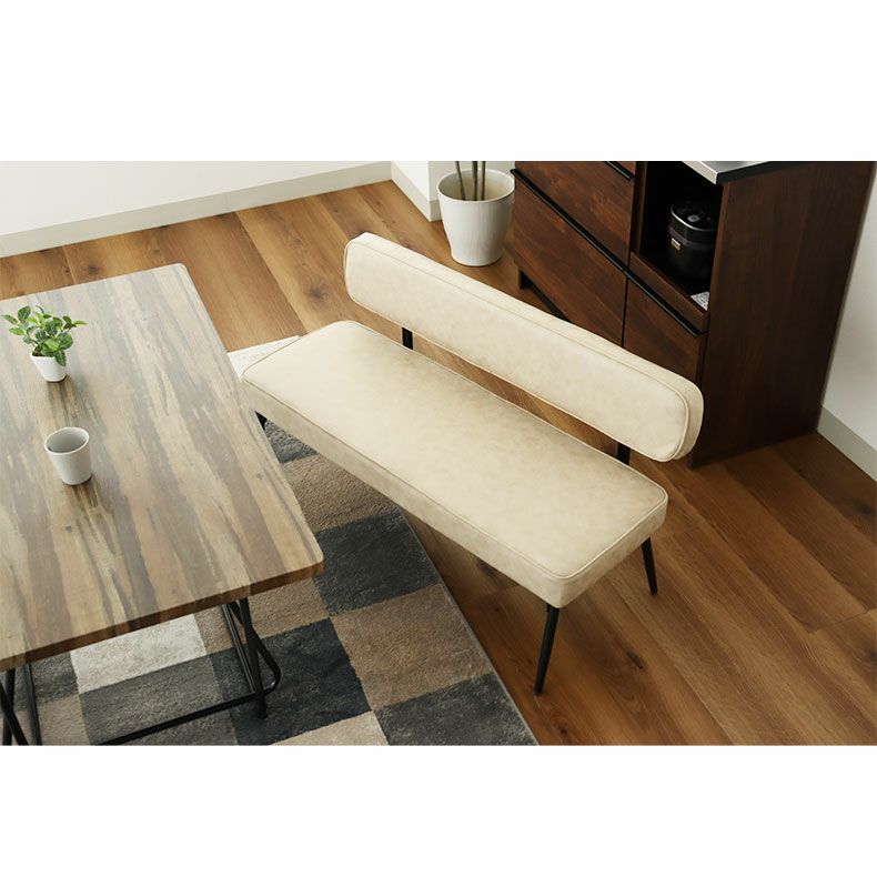 ダイニングベンチ | 背付きベンチ マキアート2