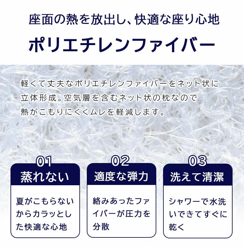 シートクッション | 40角 3Dファイバーシートクッション エアロ