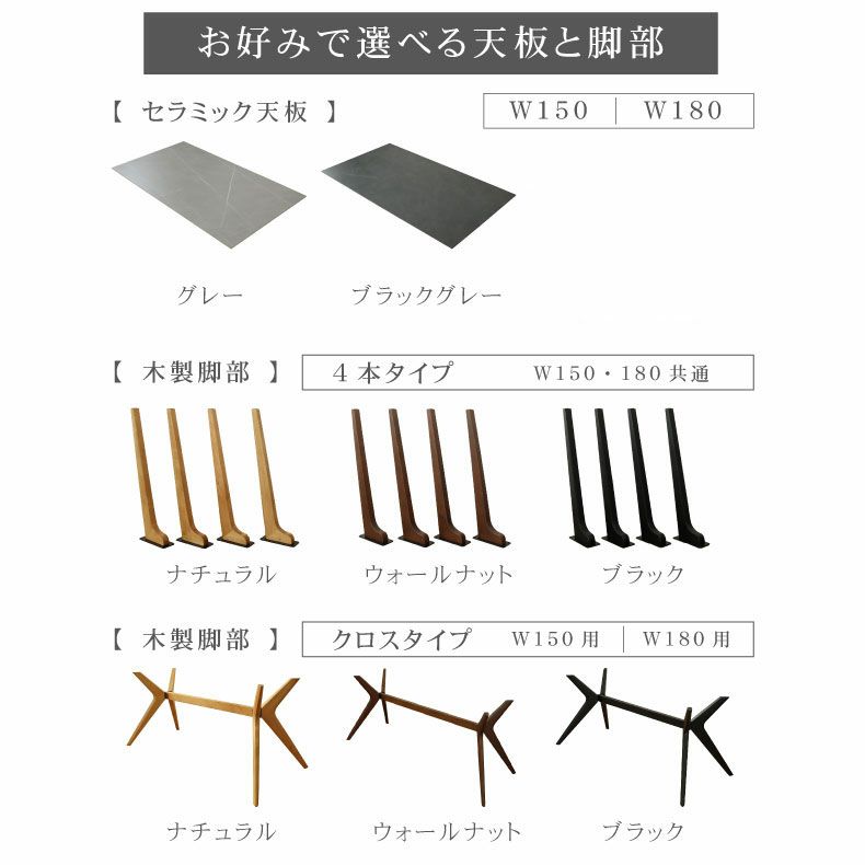 ダイニングテーブル | 幅150cm ダイニングテーブル イデア＆ソール2（クロス脚）