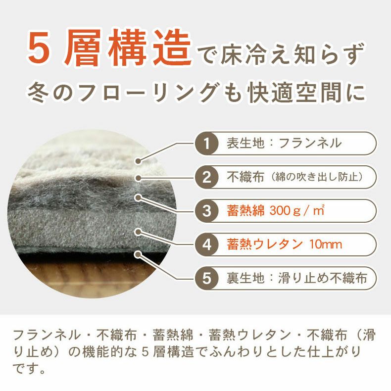 無地ラグ | 蓄熱ラグ フェリス