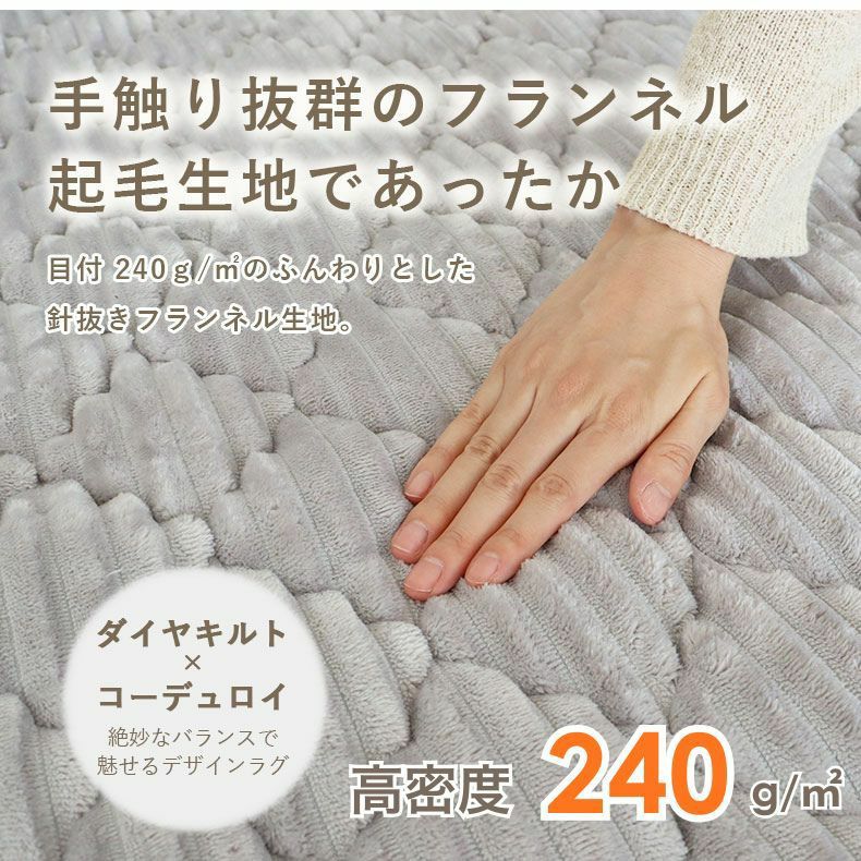 無地ラグ | 蓄熱ラグ フェリス