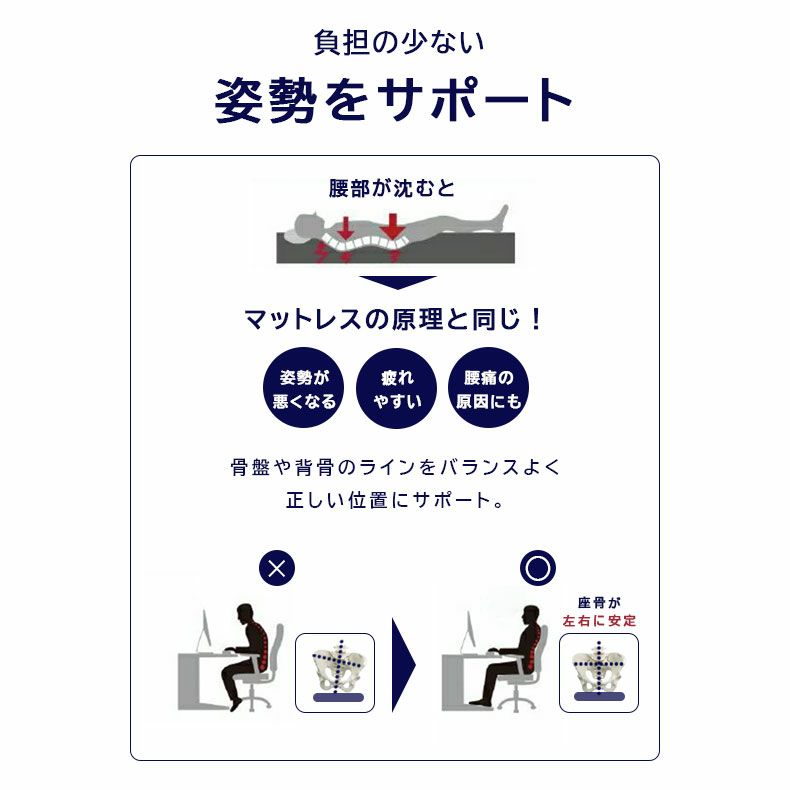 背あてクッション | 腰サポートクッション エアロ