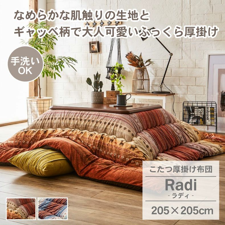 205x205cm こたつ厚掛け布団 ラディのサムネイル
